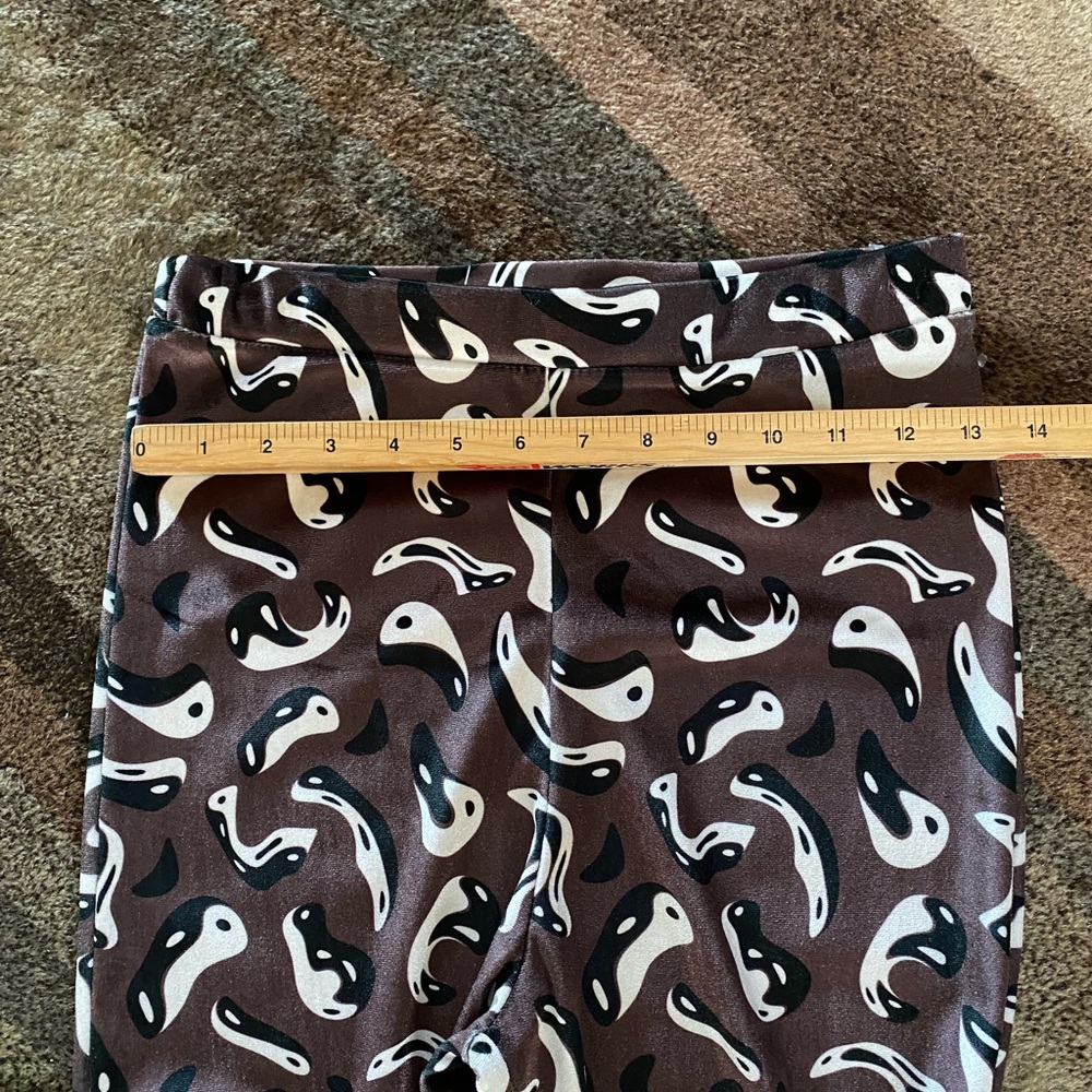 Melted Yin Yang Velour Velvet like Graphic Flares - Picture 5 of 6